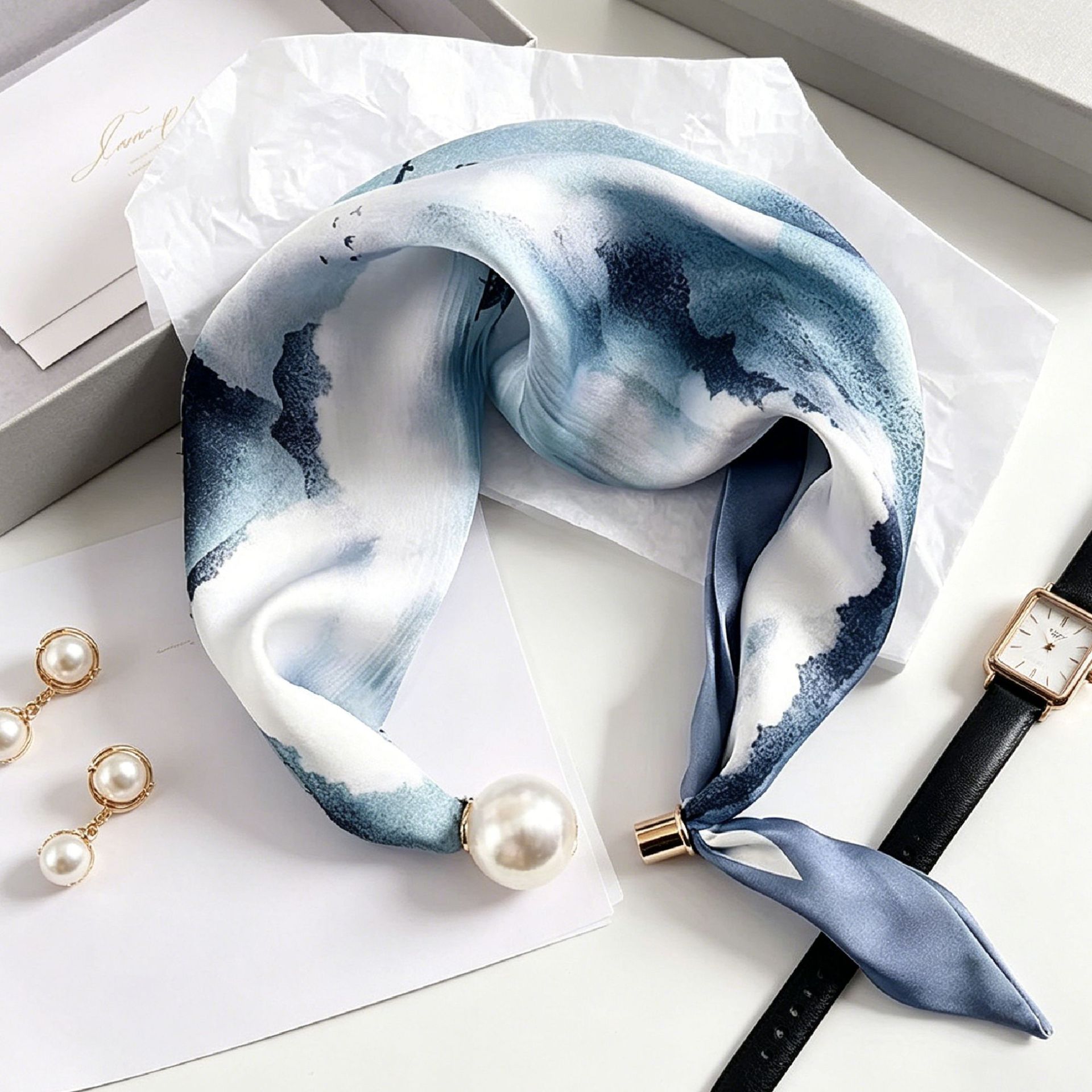 럭셔리 나이트 펄 마그네틱 스카프 여성 여름 다용도 통 - Face Scarf Mask 리뷰 및 가격